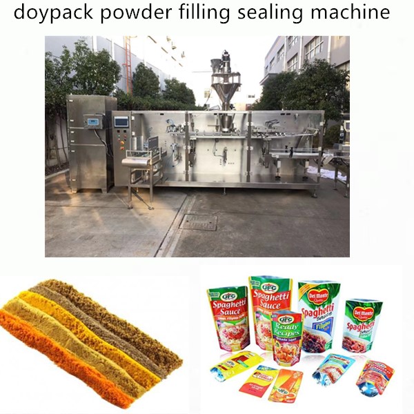 prefomed pouch powder filling sealing machine