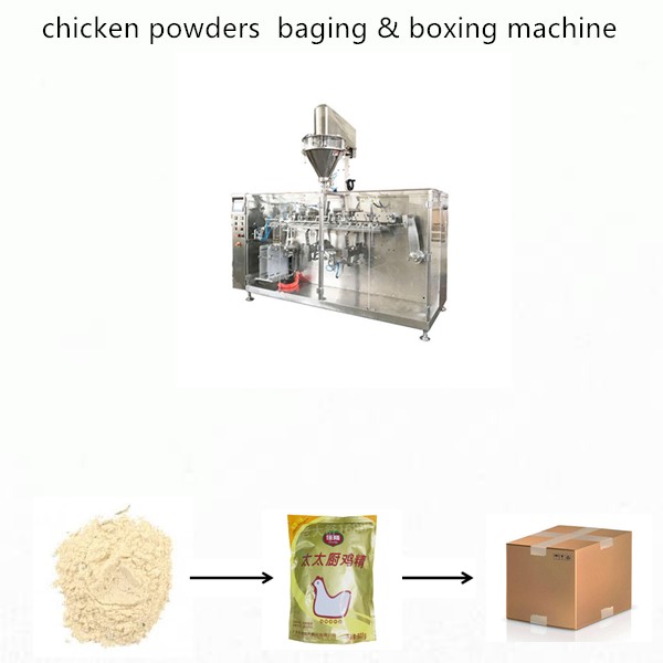 chicken powder bagging & boxing packaging line