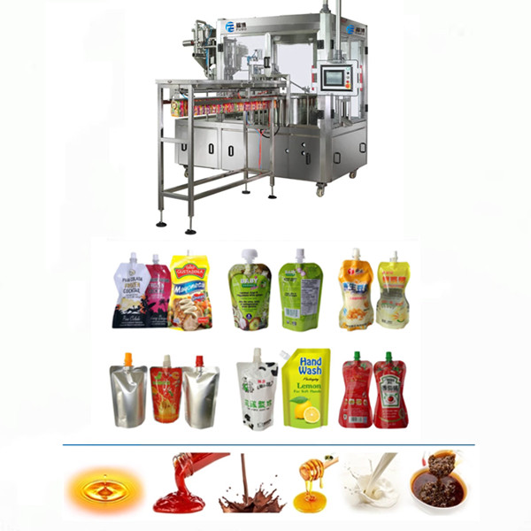 Rotary spouted doypack juice filling capping machine