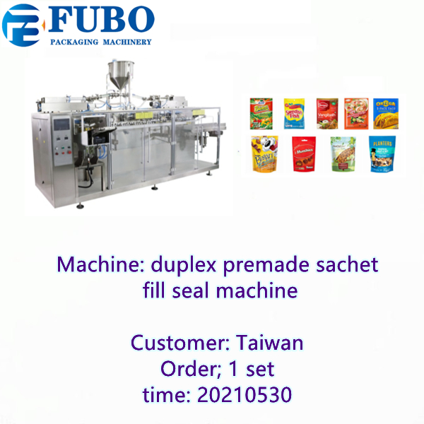 FBG-210D DUPLEX PREMADE SACHET FILLING MACHINE