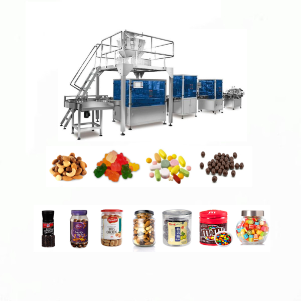 granuules jar filling capping processing line