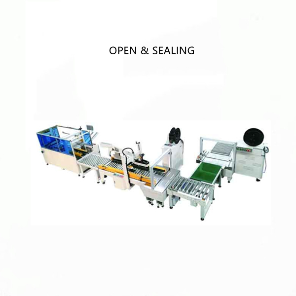 caton box open seal machine