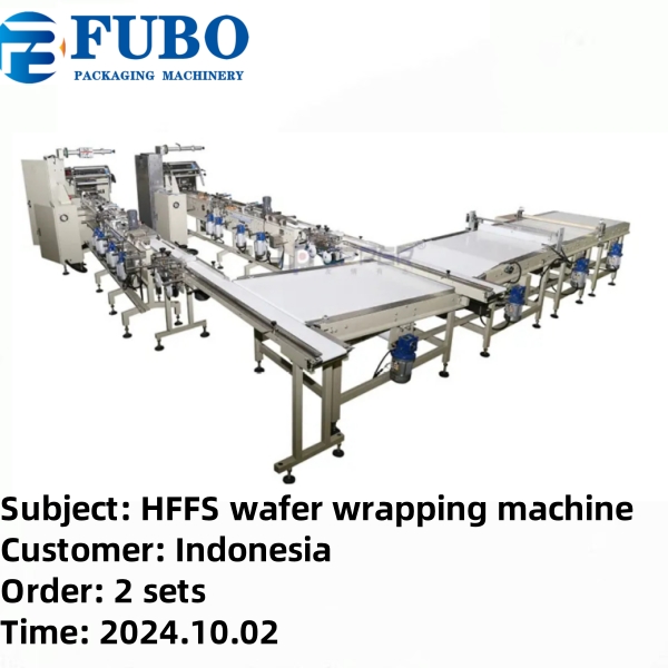 HFFS high speed wafers flow sorting wrapping machine