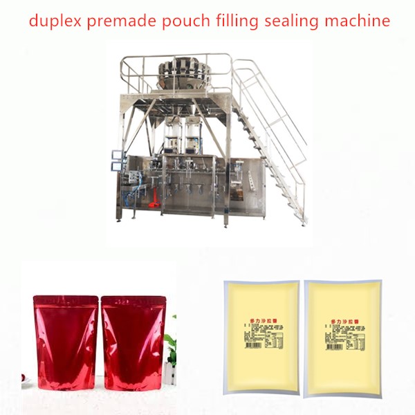 duplex bags filling sealing machine