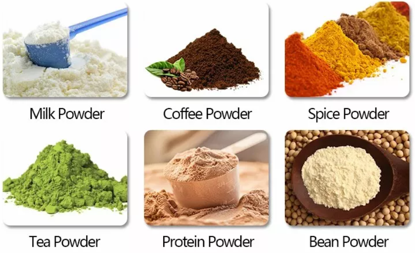 powder sample of packing machine