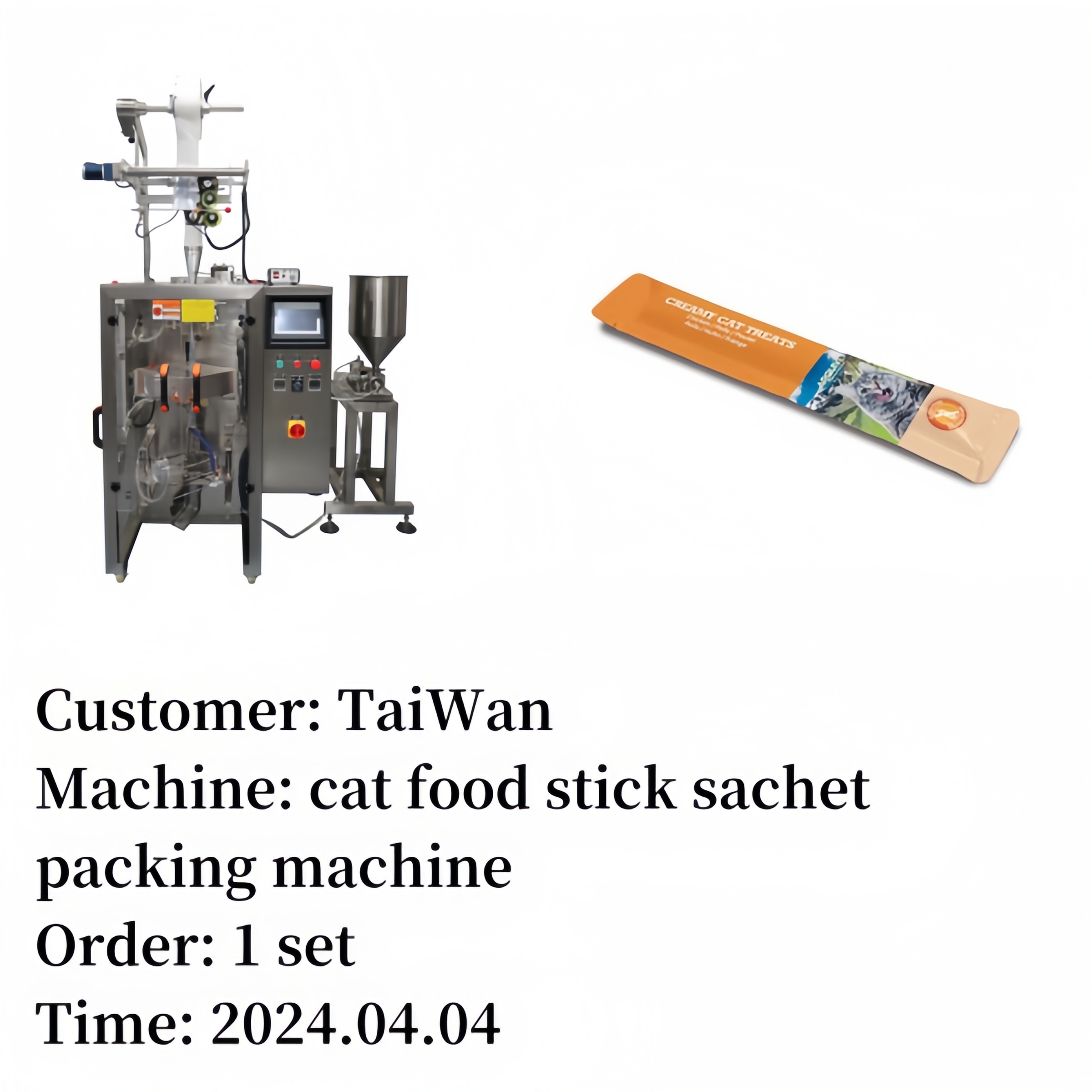 cat food stick bag packing machine