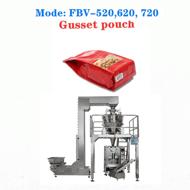 VFFS GUSSET POUCH PACKING MACHINE WITH 6 SIDES SEALED