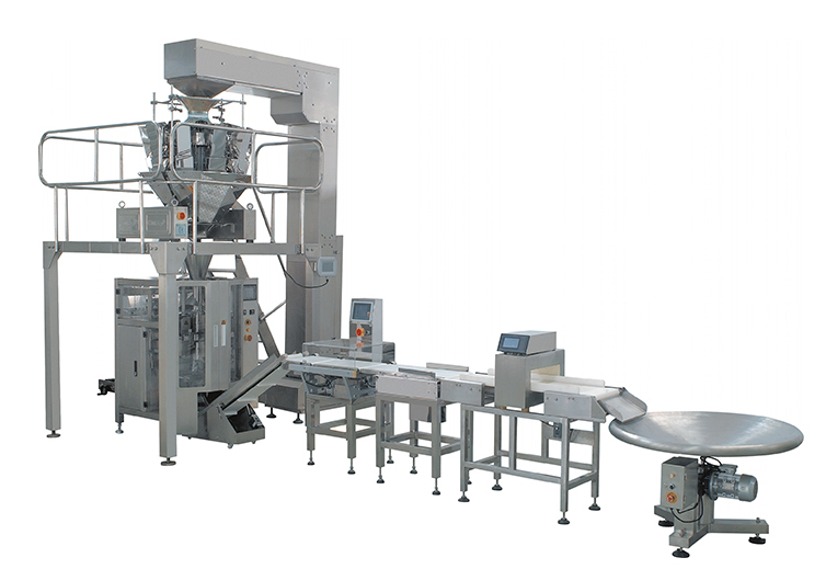 vertical packing machine with checkweigher machine